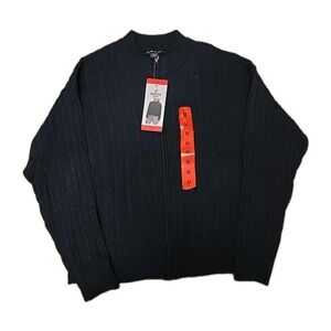 NWT Nautica Women's Zip Sweater Navy *SMALL*